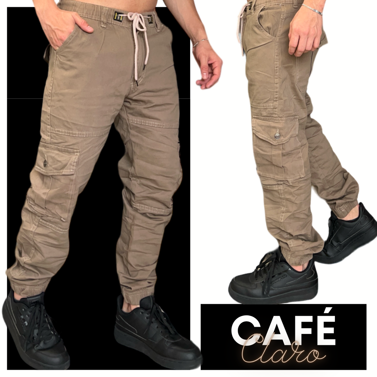 JOGGER EN DRILL TIPO CARGO👖 – mundorebajas