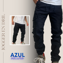 Cargar imagen en el visor de la galerĂa, JOGGER EN DRILL TIPO CARGOđź‘–