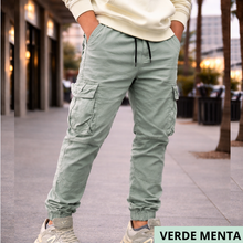 Cargar imagen en el visor de la galerĂa, JOGGER EN DRILL TIPO CARGOđź‘–