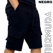 Cargar imagen en el visor de la galería, Bermuda cargo caballero