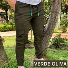 Cargar imagen en el visor de la galerĂa, JOGGER EN DRILL TIPO CARGOđź‘–