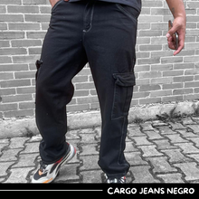 Cargar imagen en el visor de la galería, Pantalón tipo cargo en dril y jeans
