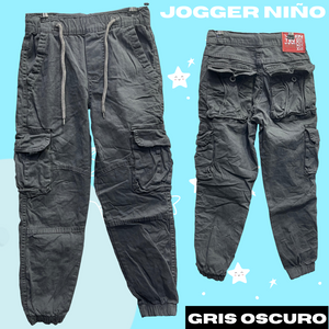 Jogger en dril para niño