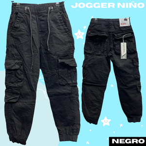 Jogger en dril para niño