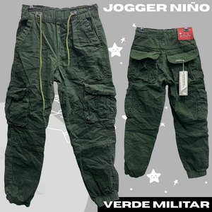 Jogger en dril para niño