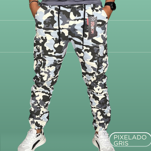 JOGGER EN DRILL TIPO CARGO👖