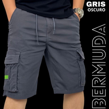 Cargar imagen en el visor de la galería, Bermuda cargo caballero
