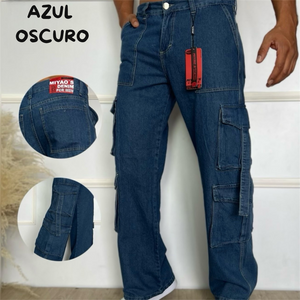 Pantalón Cargo en Jeans